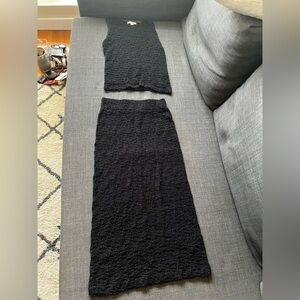 Vince $225 Smocked Cotton Blend Midi Skirt And Top Set XXS